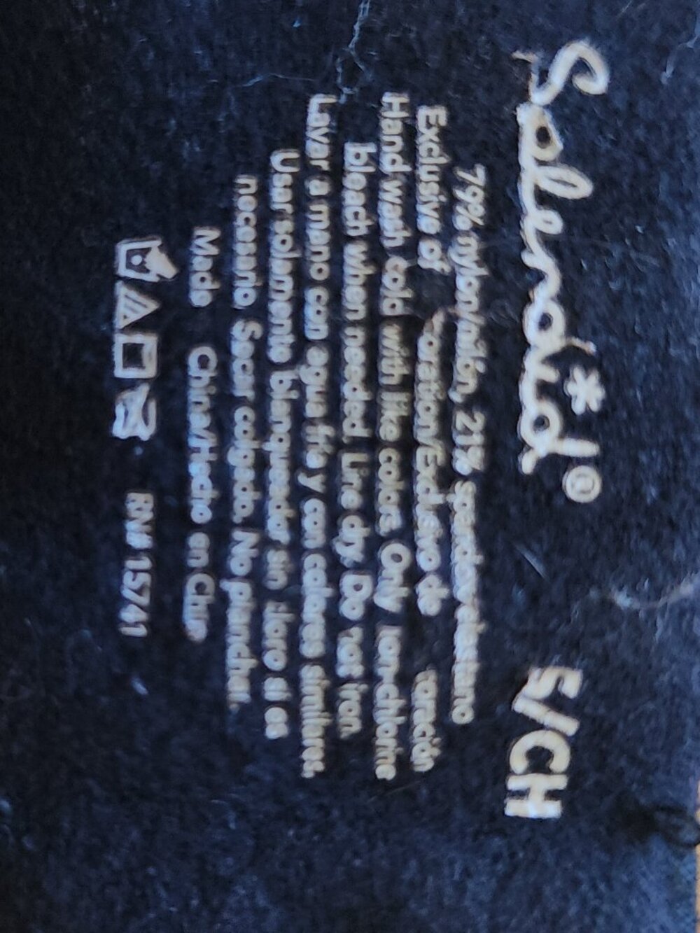 Splendid size small lightly molded cup black bra